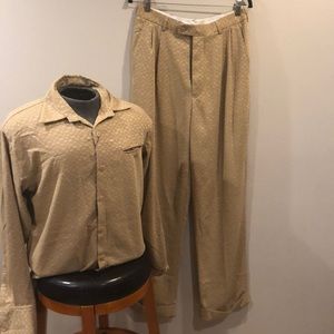 Step One Men’s Matching Tan Pants Set Sz M / 32